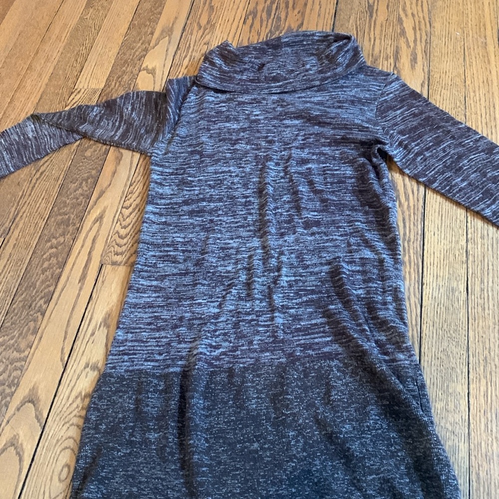 Maternal America size small, brown turtleneck sweater dress, maternity